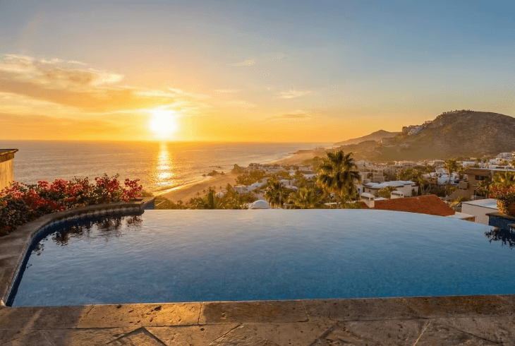 Cielo — infinity pool at sunset, Cabo San Lucas