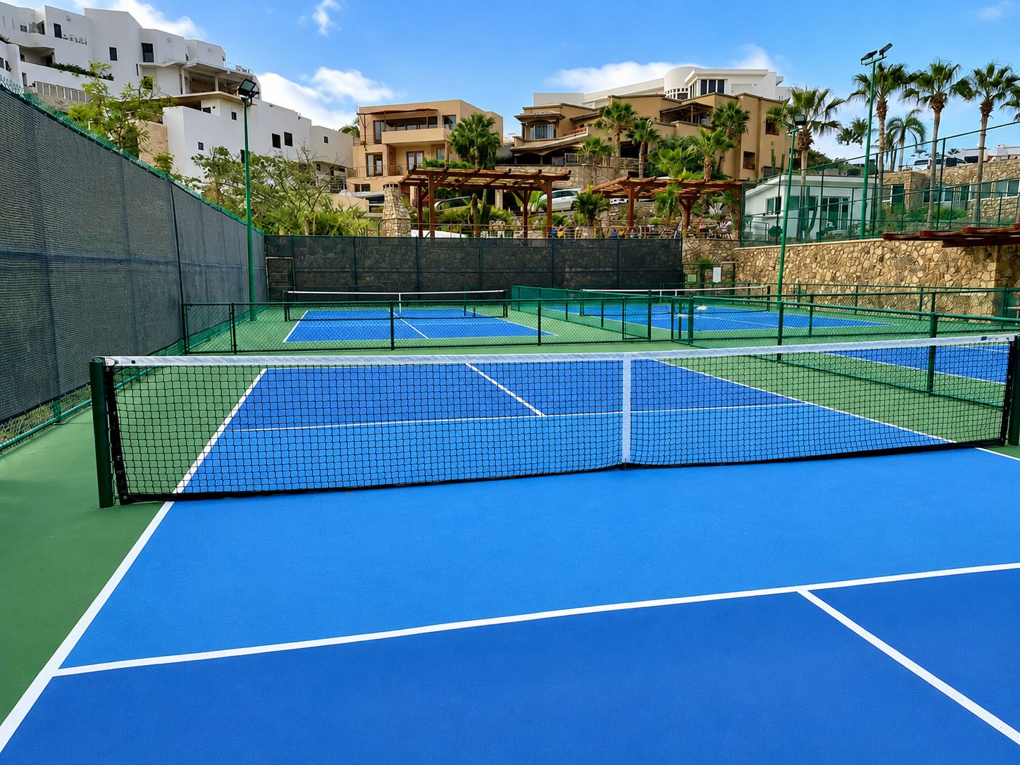 Pickleball courts in the Pedregal community