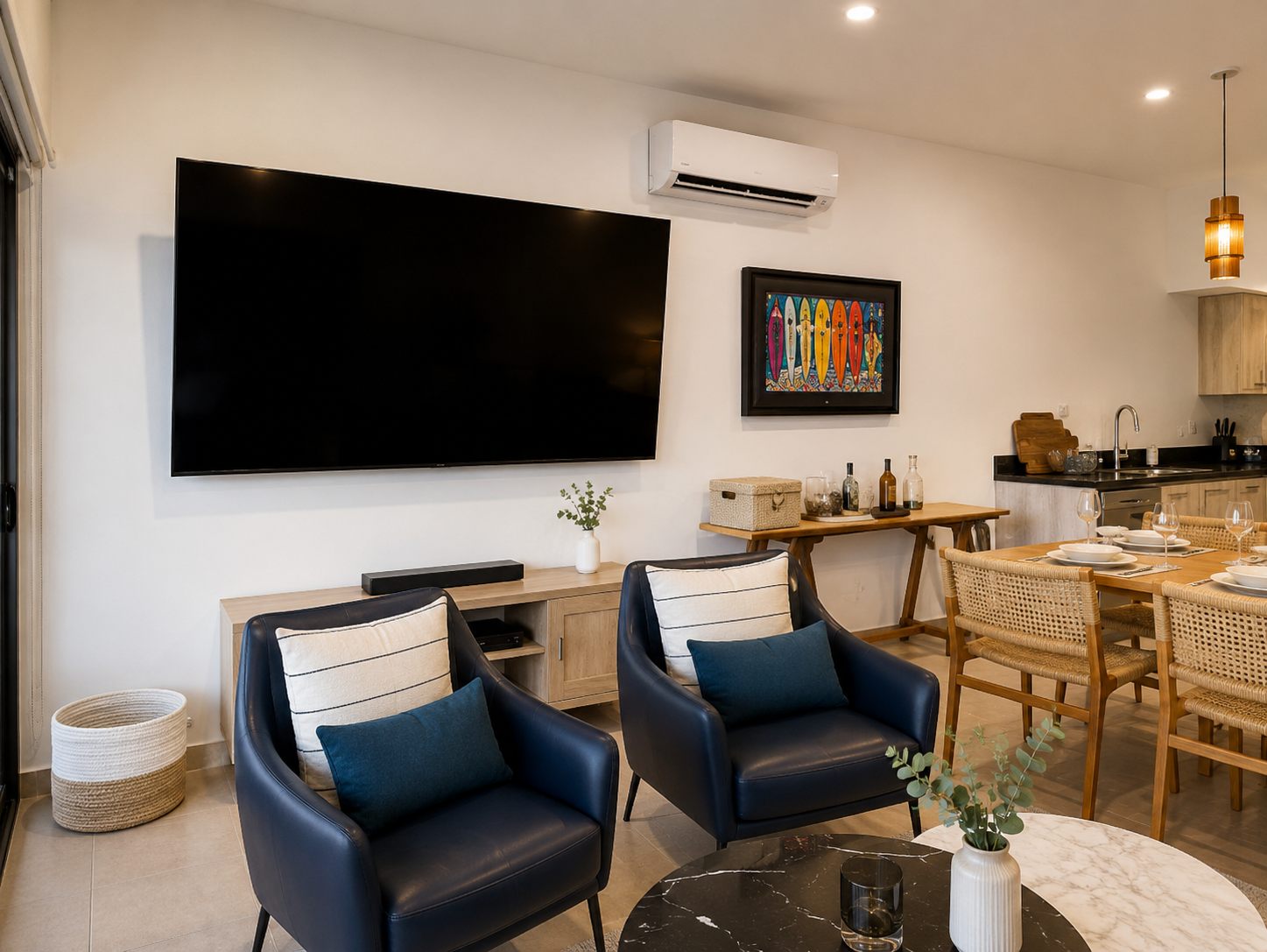 Living room seating area