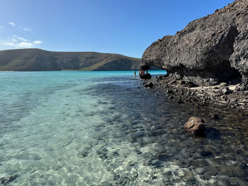 Balandra La Paz shallows — Baja California Sur day trip from our Pedregal Towers vacation rental