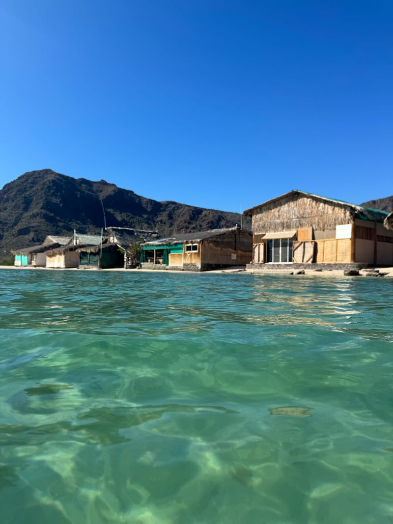 Mulegé beach on the Sea of Cortez — a Baja California Sur day trip from our Cabo vacation home