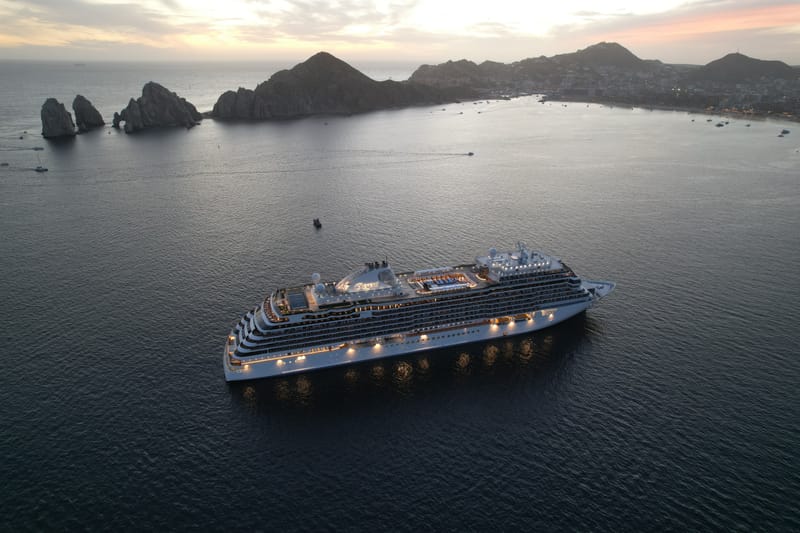 Sunset cruise leaving Cabo San Lucas Marina — a popular evening for first-time guests at our vacation rental